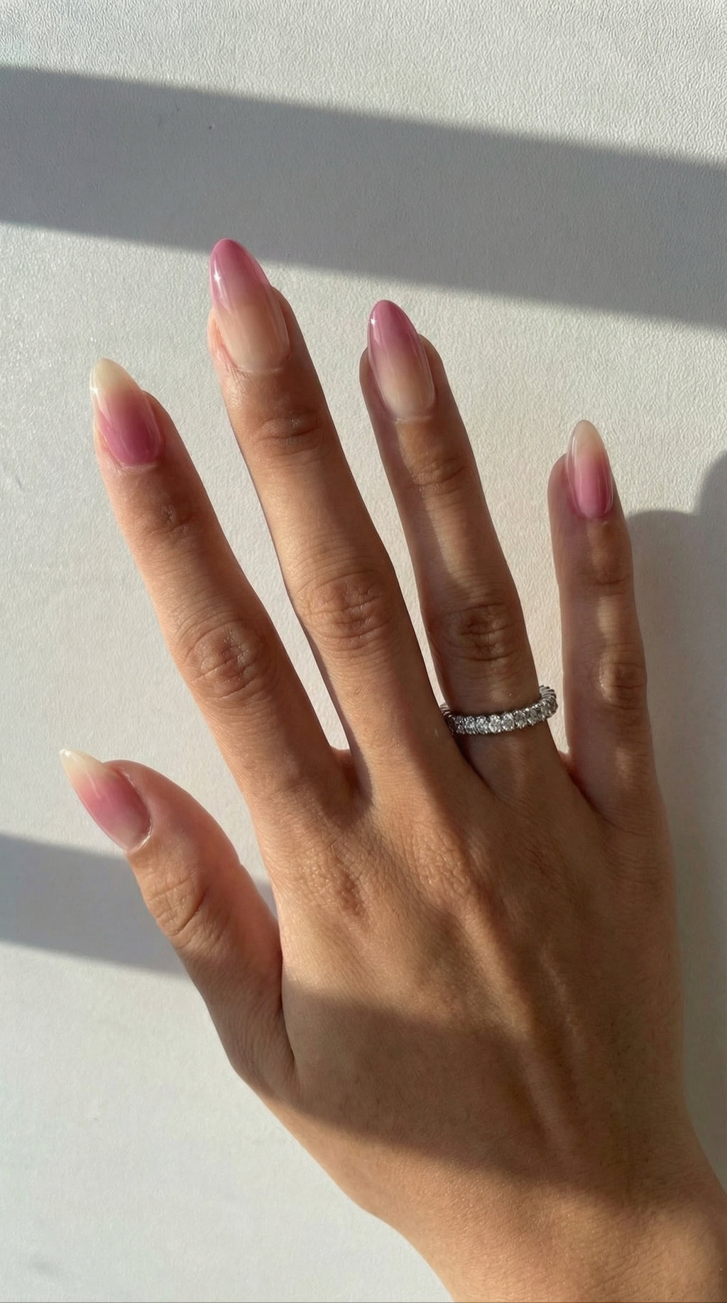 Pink Ombre Press-On Nails- Almond Shape | 32 Nails Set